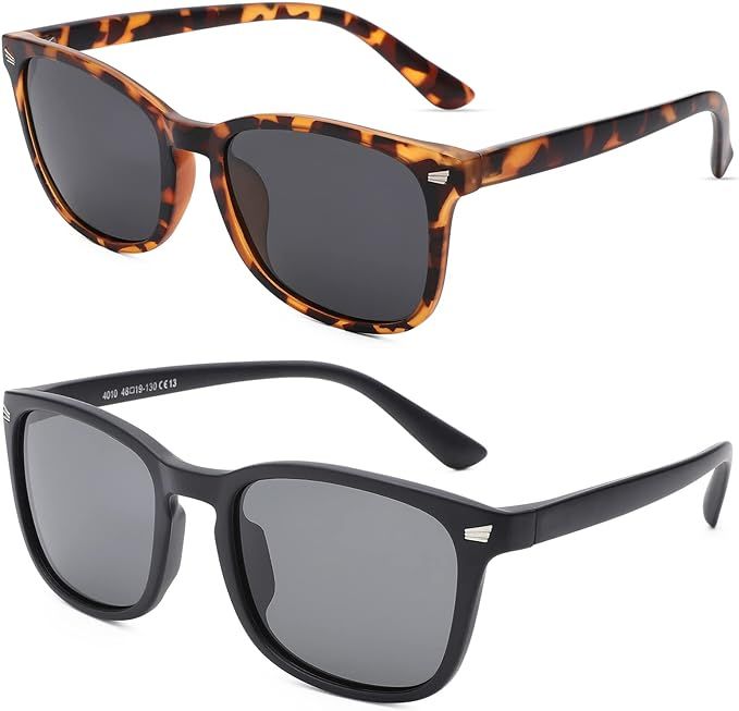 COASION Polarized Kids Sunglasses UV 400 Protection for Girls Boys Classic Retro Style Toddler Sh... | Amazon (US)