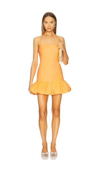 Charlotte Bubble Mini Dress in Orange | Revolve Clothing (Global)