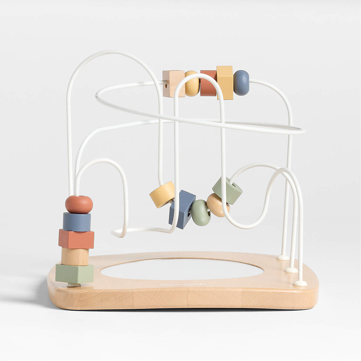 Modern Toddler Wooden Bead Maze Toy | Crate & Kids | Crate & Barrel