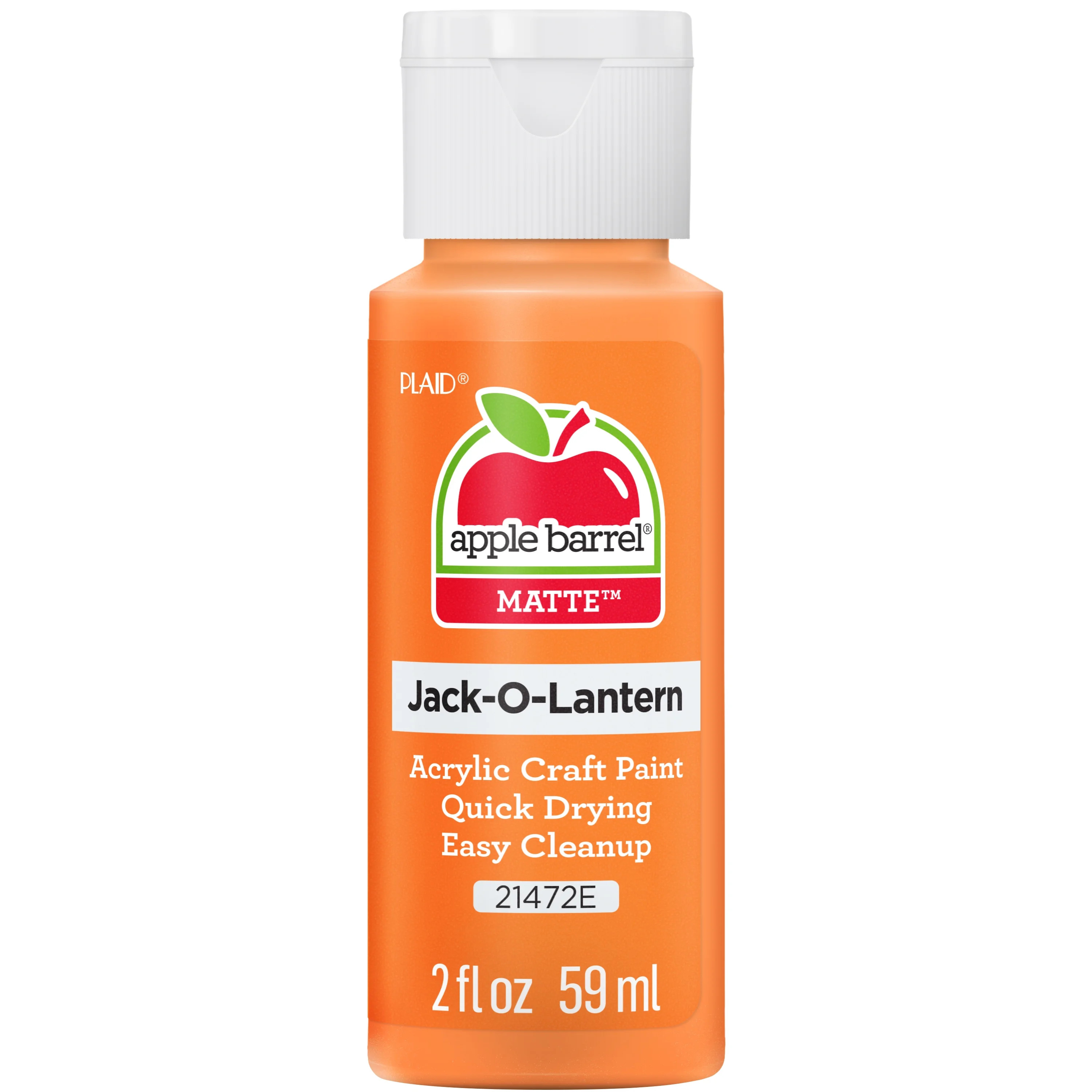 Apple Barrel 21472EX Acrylic Craft Paint, Matte Finish, Jack-O-Lantern, 2 fl oz | Walmart (US)