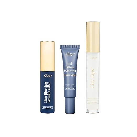 City Beauty Insider Favorites Set - Line-blurring Wrinkle Filler .25 fl oz, City Lips Plumping Gl... | Amazon (US)