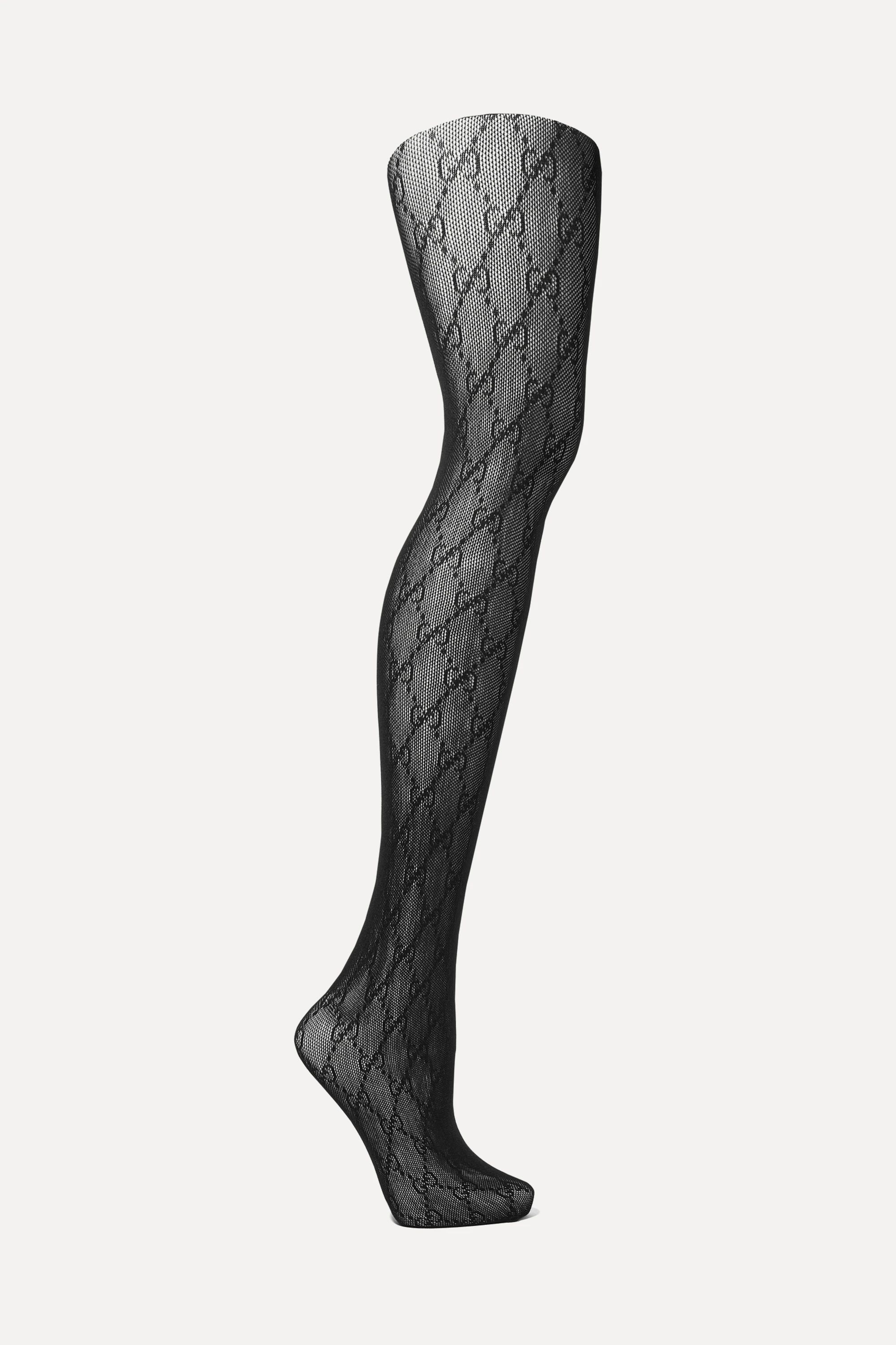 Black Intarsia fishnet tights | Gucci | NET-A-PORTER | NET-A-PORTER (US)