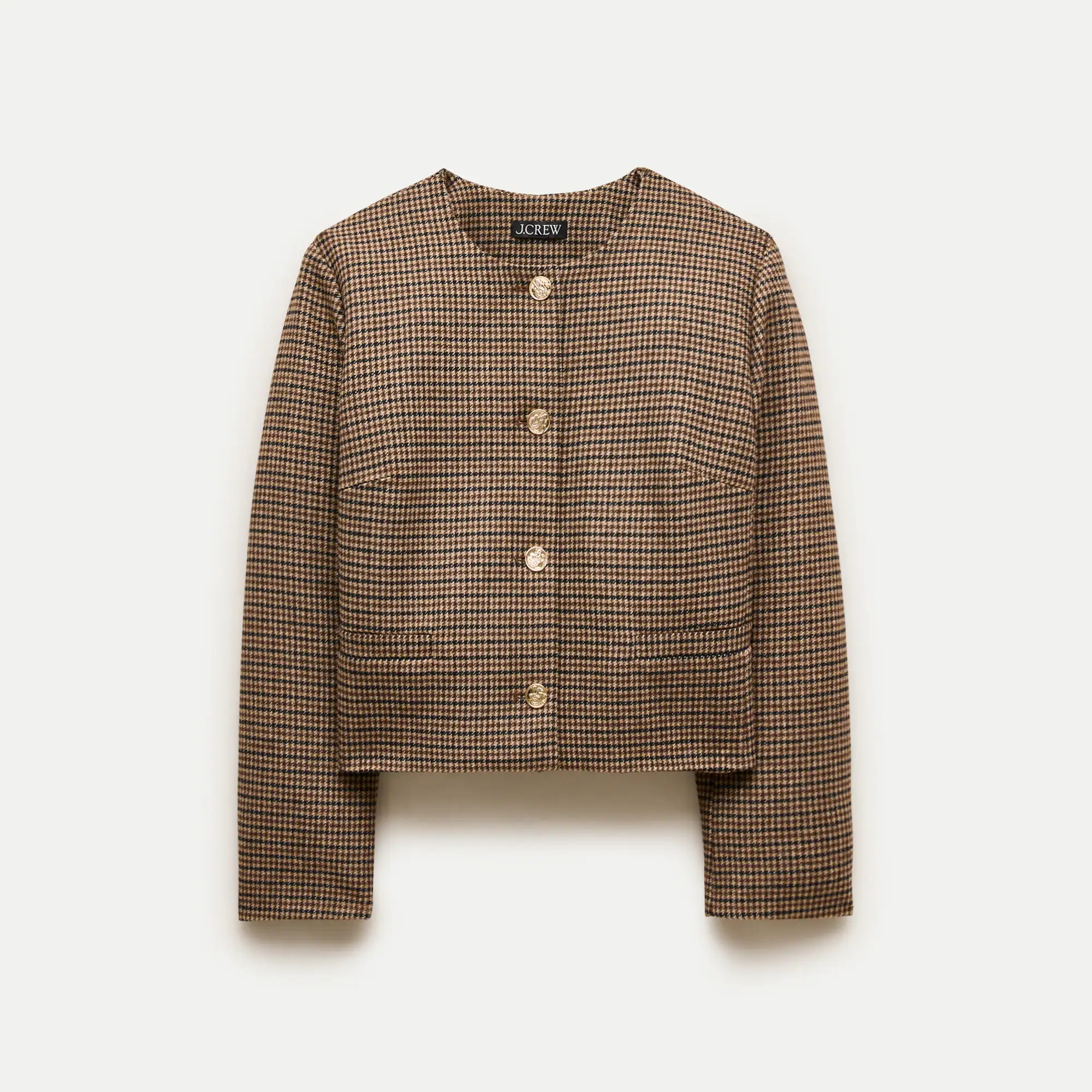 Lady jacket in houndstooth wool blend | J. Crew US