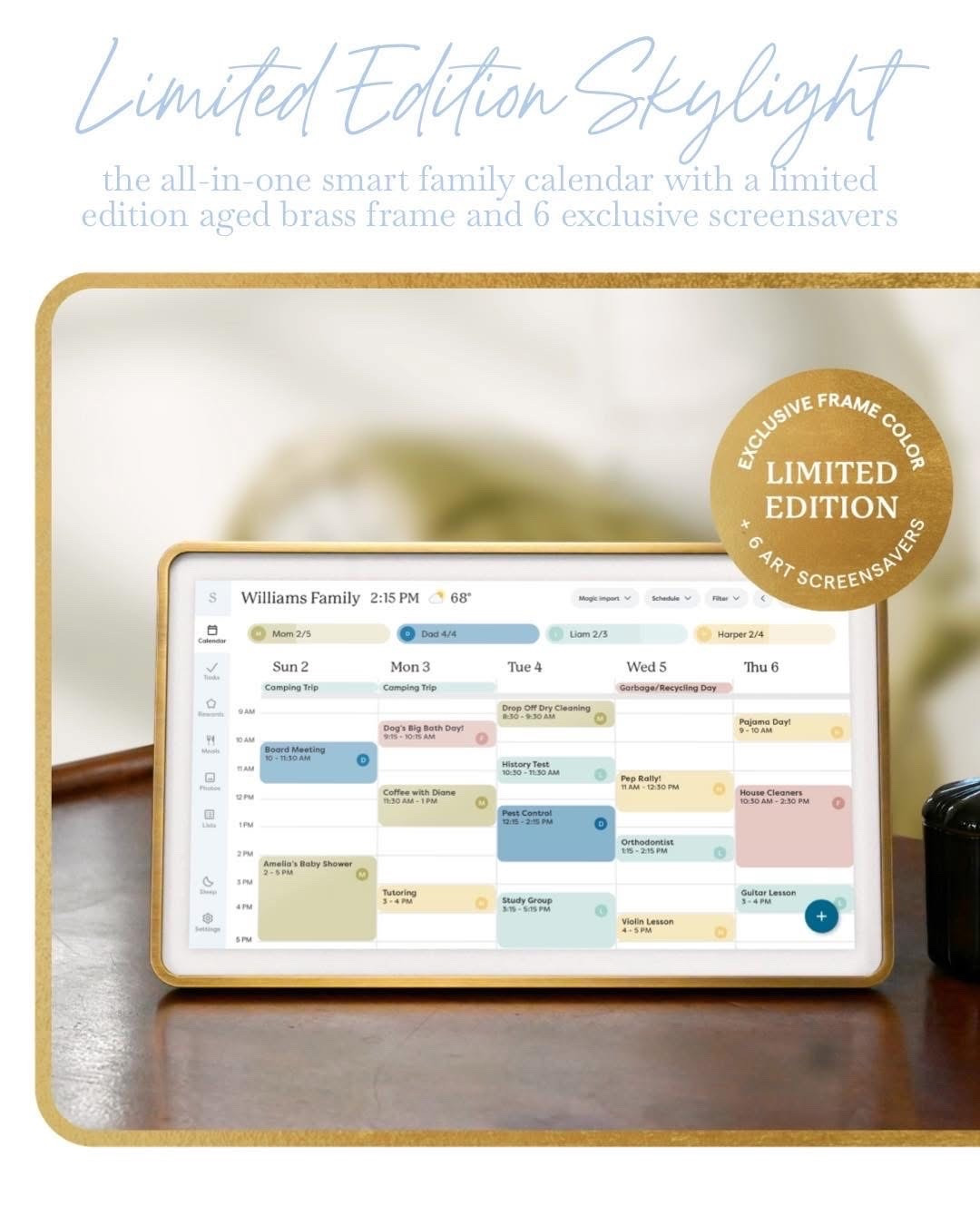 Okay this might be the prettiest way to stay organized I’ve ever seen 🤍

The new Hearth & Hand x Skylight smart family calendar is HERE and it’s giving function + full design moment 🙌🏼

The aged brass frame is so good… very cozy, vintage-inspired, totally that Joanna Gaines look we all love. And it’s not just cute, it actually keeps your whole life together with color-coded schedules, chore charts, and custom lists👏🏼


Plus the screensavers turn it into art when you’re not using it… like your calendar just became part of your decor ✨

Limited edition so don’t wait on this one!! I can definitely see this selling out quickly! 

#home #homedecor #organization #organized #calendar #skylight #family #familycalendar #livingroom #furniture #familyroom #magnolia #hearthandhand #target #targetstyle #targethome #targetdoesitagain #targetfinds #serenaandlily #preppy #preppystyle #classic #classicstyle #grandmillenial #grandmillenialstyle 
#interior #interiordesign #cozyspaces #warmspaces #homedesign #homestyle #design #style #classicstyle #classicdecor #classicstyle #timeless #timelessdecor #timelessstyle #homeinspo #homestyle #deal #dealoftheday #limitededition

#LTKMothersDay #LTKmomlife #LTKHome