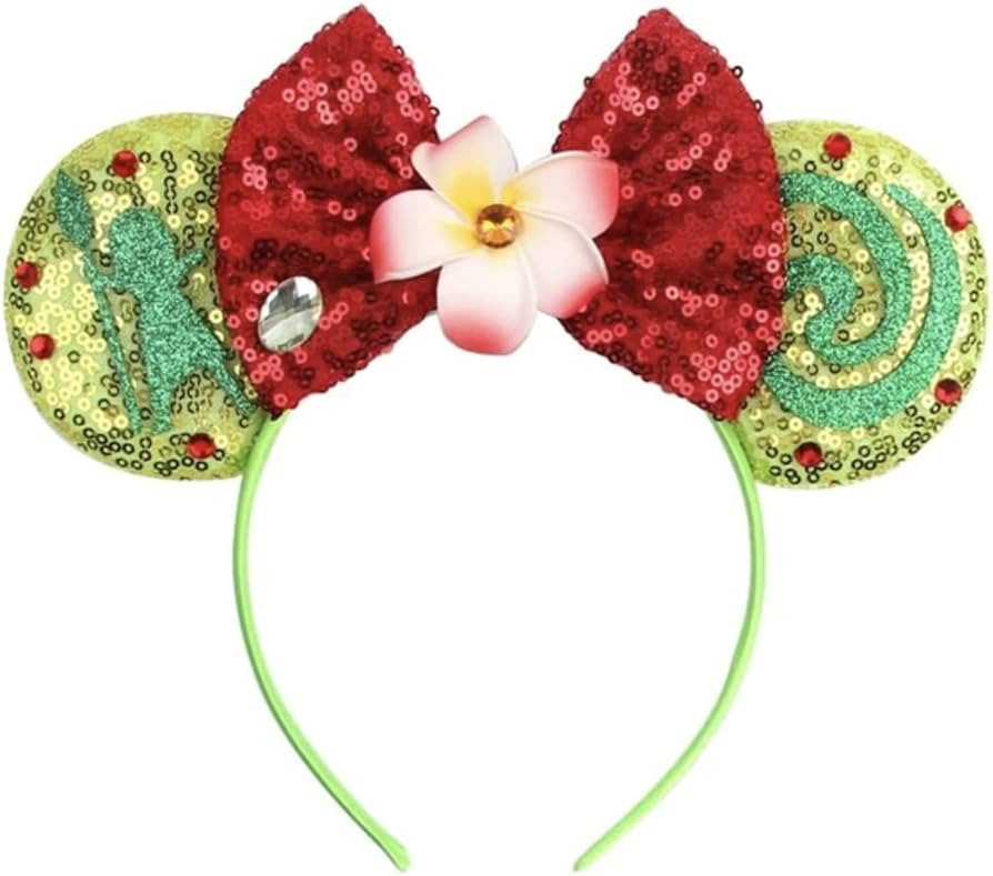 CLGIFT Minnie Ears Collection: Moana-Inspired, Rainbow Sparkle, Classic Red Sequin - Choose Your ... | Amazon (US)