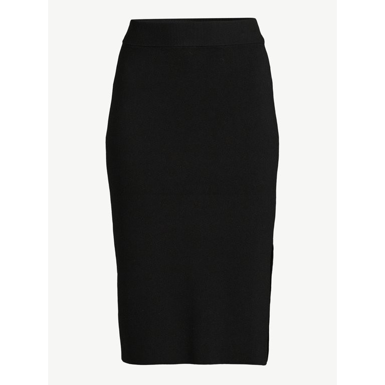 Free Assembly Women's Straight Midi Sweater Skirt | Walmart (US)