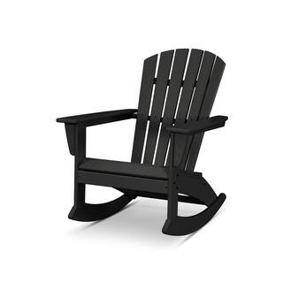 Grant Park Plastic Patio Rocking Adirondack Chair Outdoor | The Home Depot