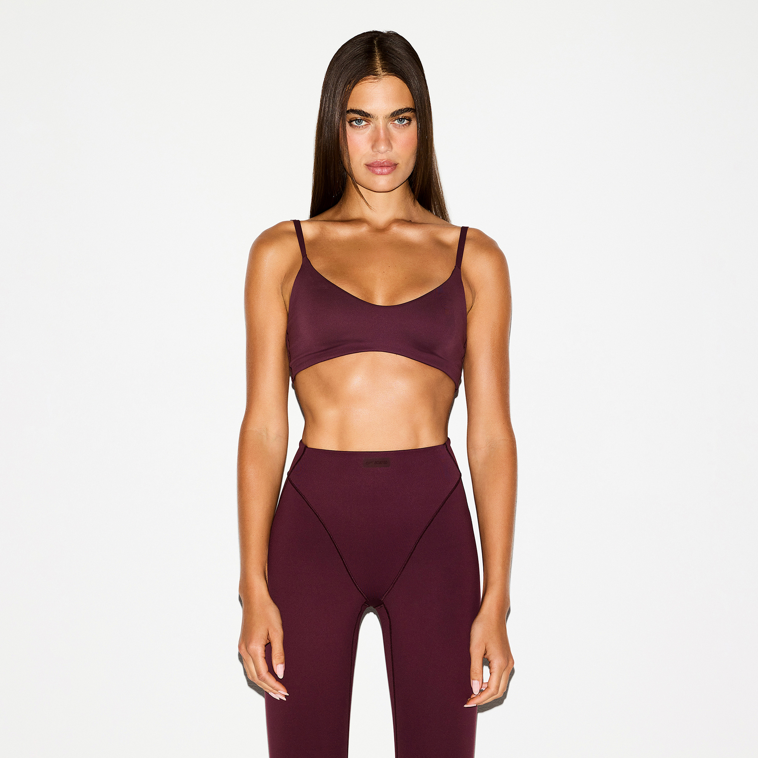 Nike Women's SKIMS Matte Micro-Scoop Bra in Red | BRSPT5120-CUR | Nike (US)