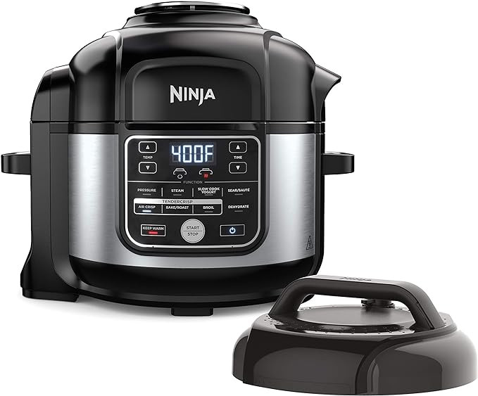 Ninja OS301 Foodi 10-in-1 Pressure Cooker and Air Fryer with Nesting Broil Rack, 6.5-Quart Capaci... | Amazon (US)