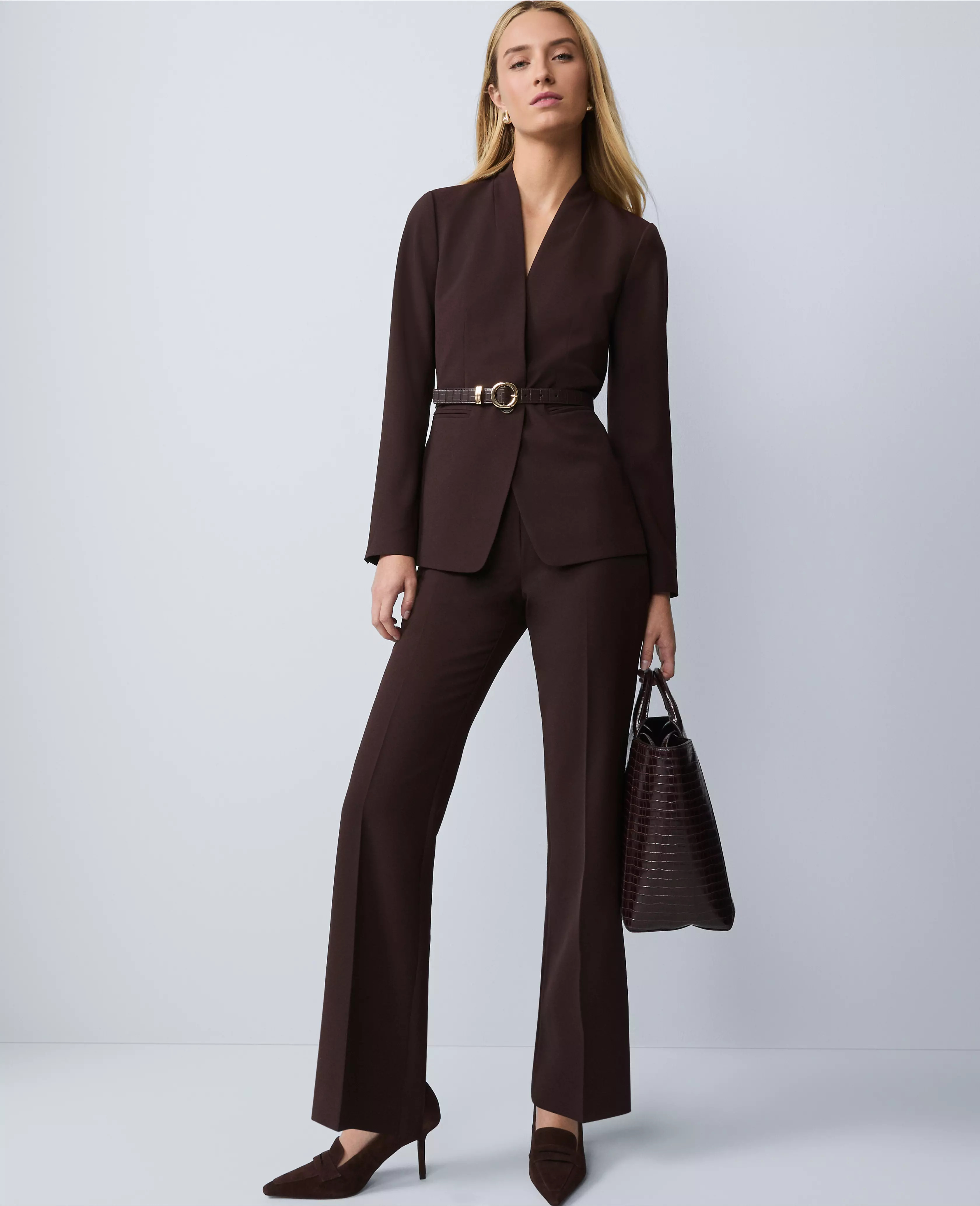 The Trouser Pant in Fluid Crepe | Ann Taylor
