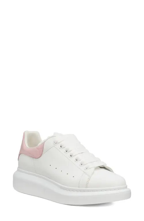McQueen Oversized Sneaker in White/Pink at Nordstrom, Size 9.5Us | Nordstrom