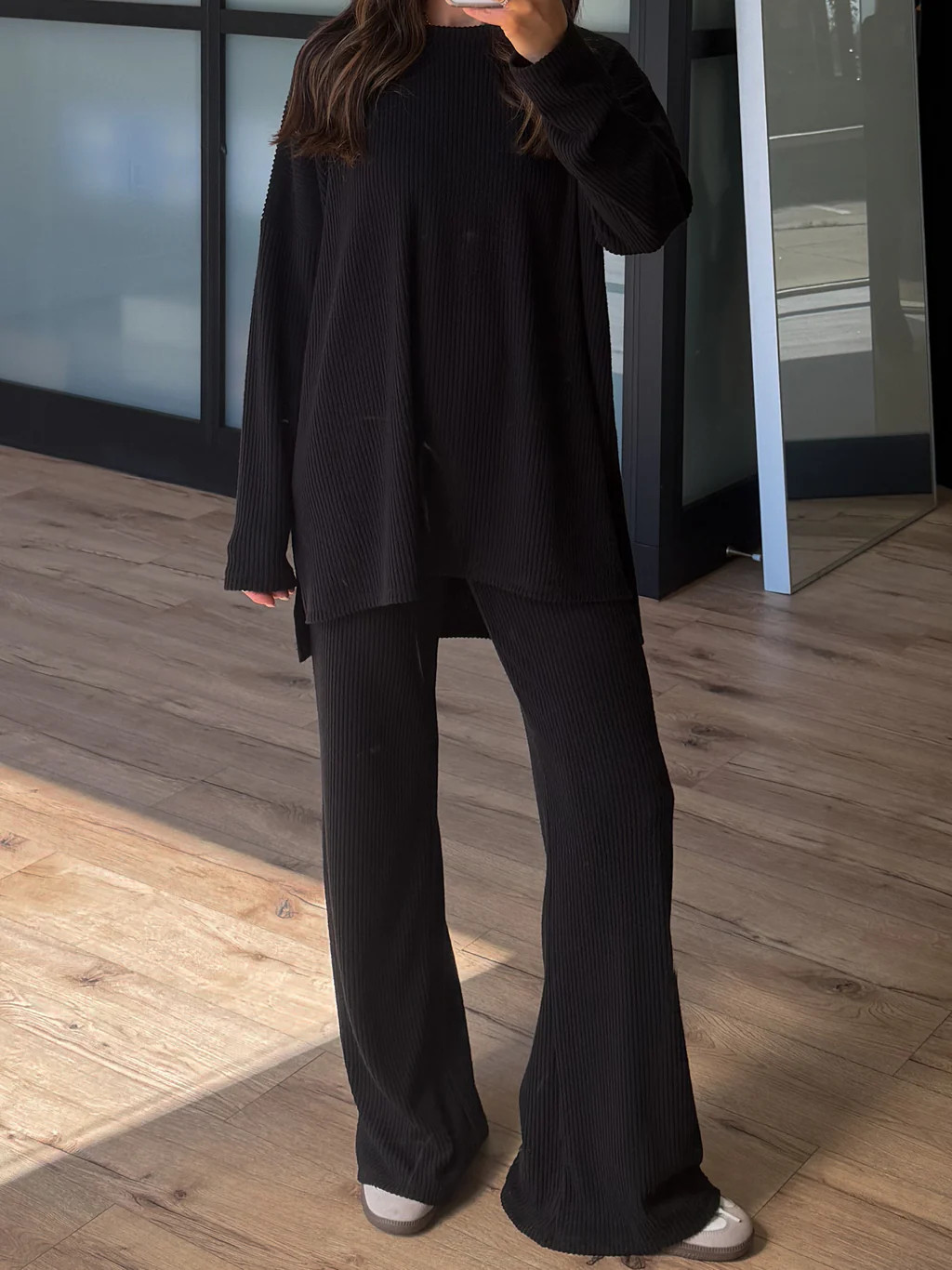 Always Cozy Ribbed Set | Black | +Plus Available | Shop Talulah