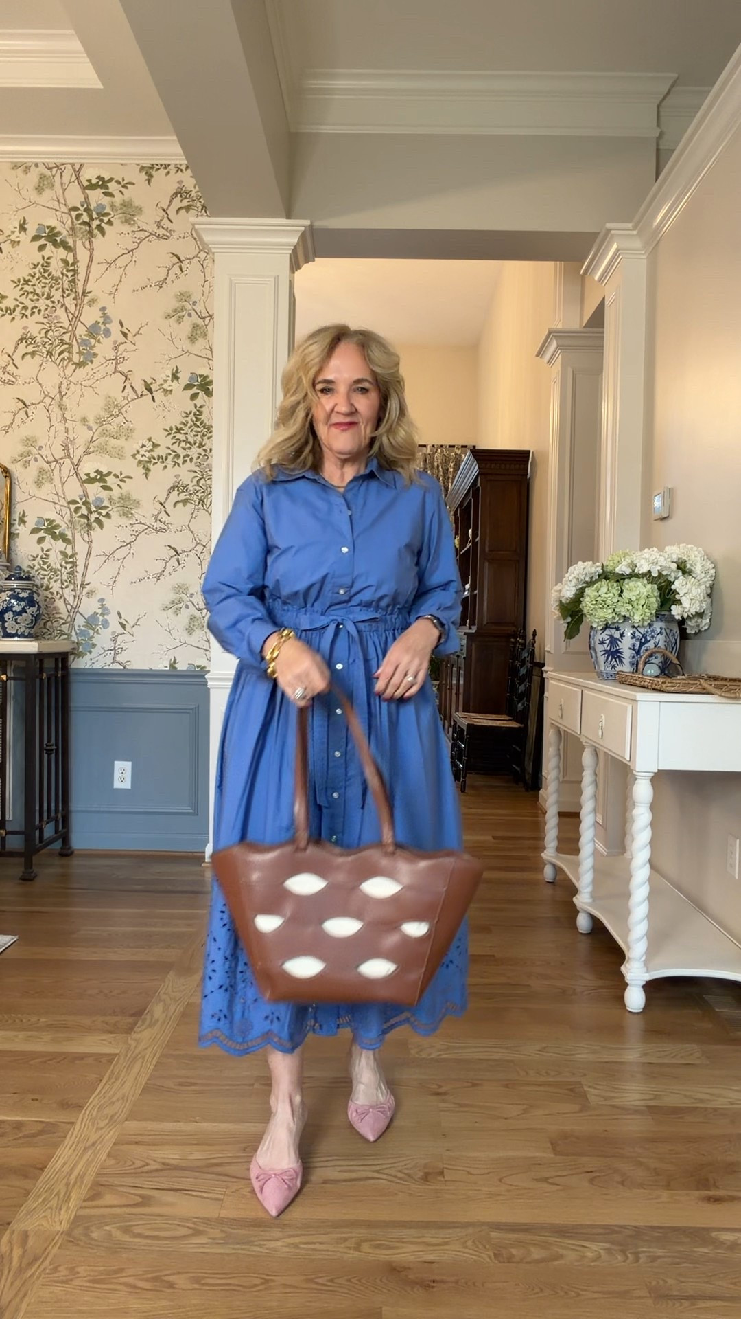 Walmart dress size medium 
Walmart tote too! 
Affordable fashion spring dress Easter dress 

#LTKPetite #LTKOver40 #LTKSeasonal