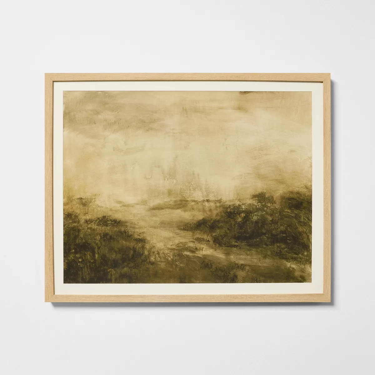 24"x30" Abstract Green Tone Landscape Wall Art - Threshold™ designed with Studio McGee | Target