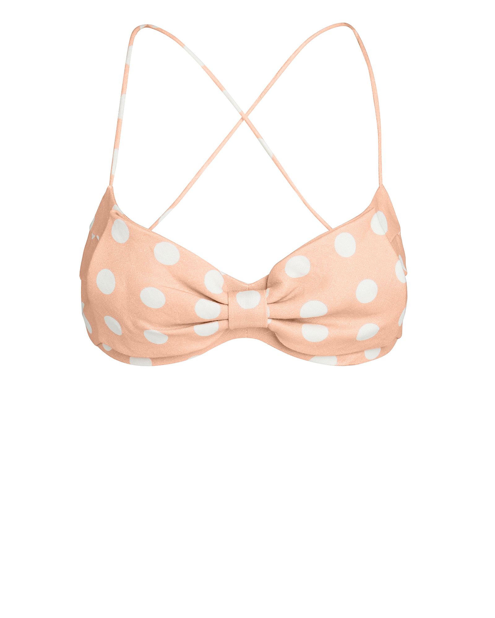 Zimmermann Corsage Polka Dot Bra Top Pink/White Polka Dot 3 | Intermix