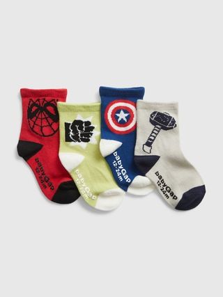 babyGap | Marvel Crew Socks (4-Pack) | Gap (US)