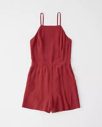 Back-Cutout Romper | Abercrombie & Fitch US & UK