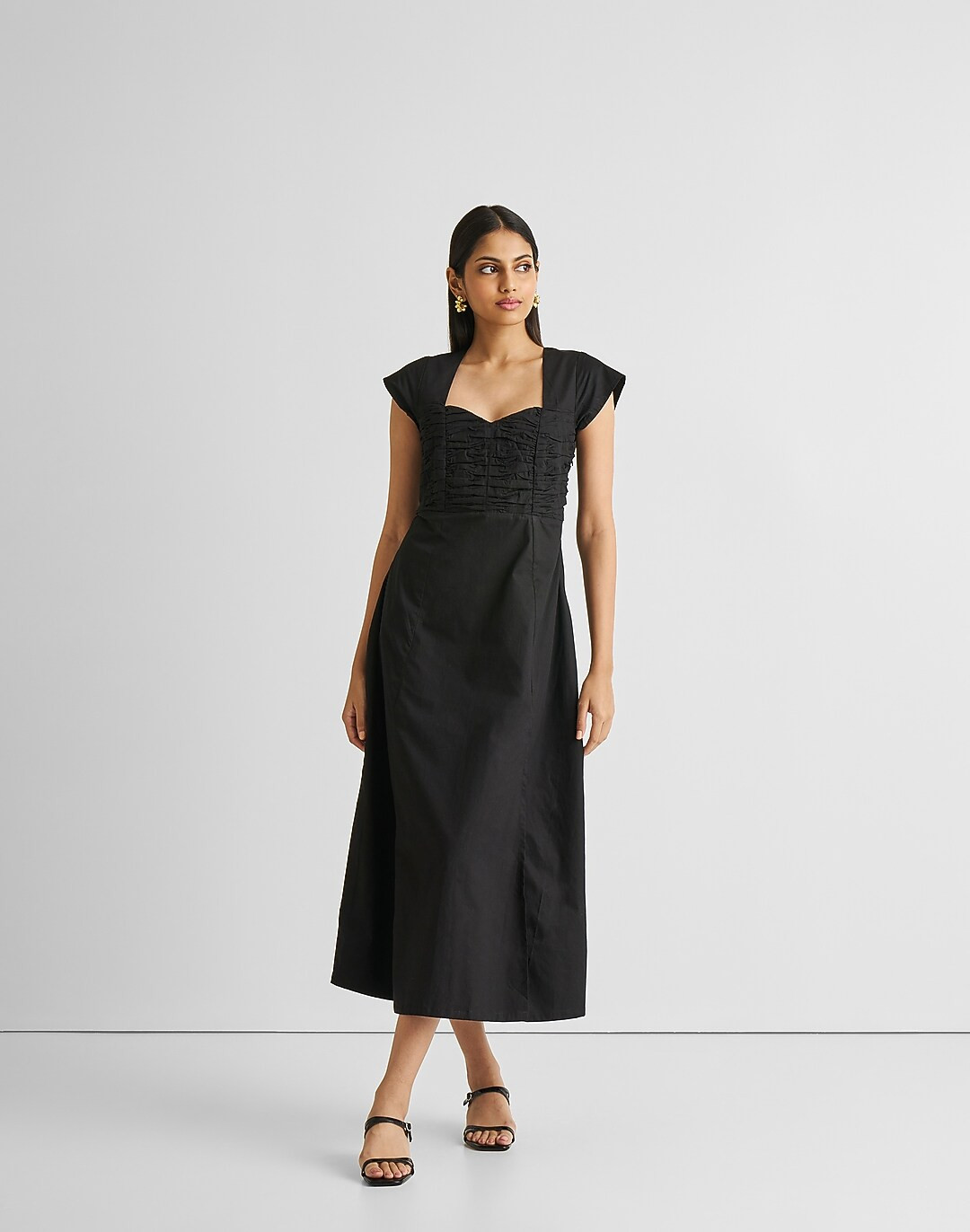 Reistor® Ruched Dress with Front Slit | Madewell