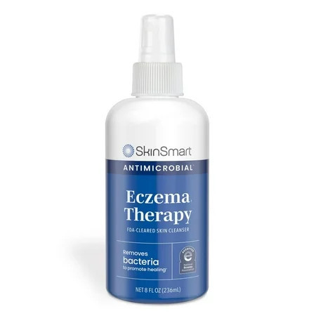 SkinSmart Antimicrobial Eczema Therapy with Hypochlorous Acid, Removes Bacteria so Skin Can Heal, for Adults, Kids and Seniors, 8 Ounce Clear Spray | Walmart (US)