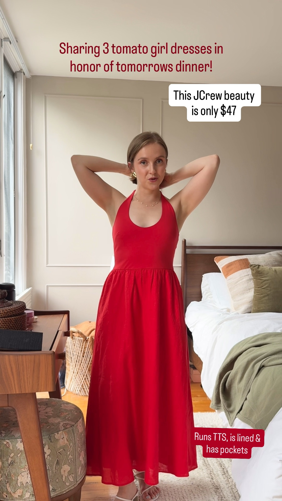One of the most stunning dresses in my closet on sale for $47, linen, lined and has pockets. Runs tts wearing 0 regular (I’m 5ft 2)

#LTKootd #LTKSaleAlert #LTKPetite