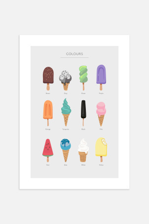 Ice Cream Colours Poster | H&M (UK, MY, IN, SG, PH, TW, HK)