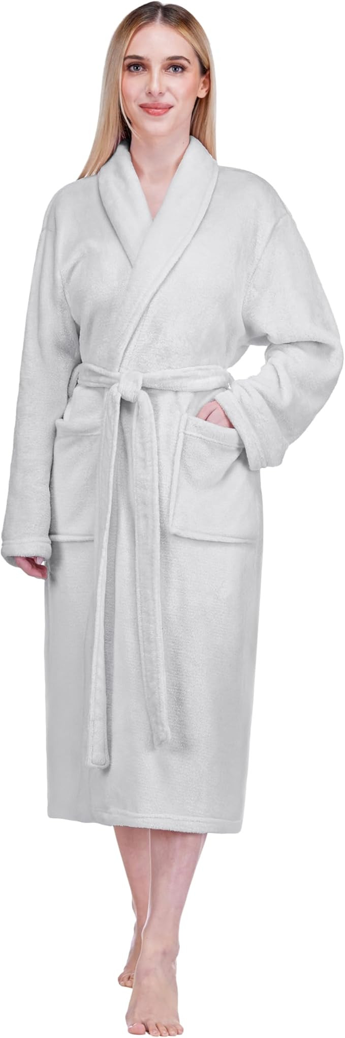 PAVILIA Womens Robe Fleece Plush Soft, Fluffy Fuzzy Cozy Warm Bathrobe, Shower Spa House Long Rob... | Amazon (US)