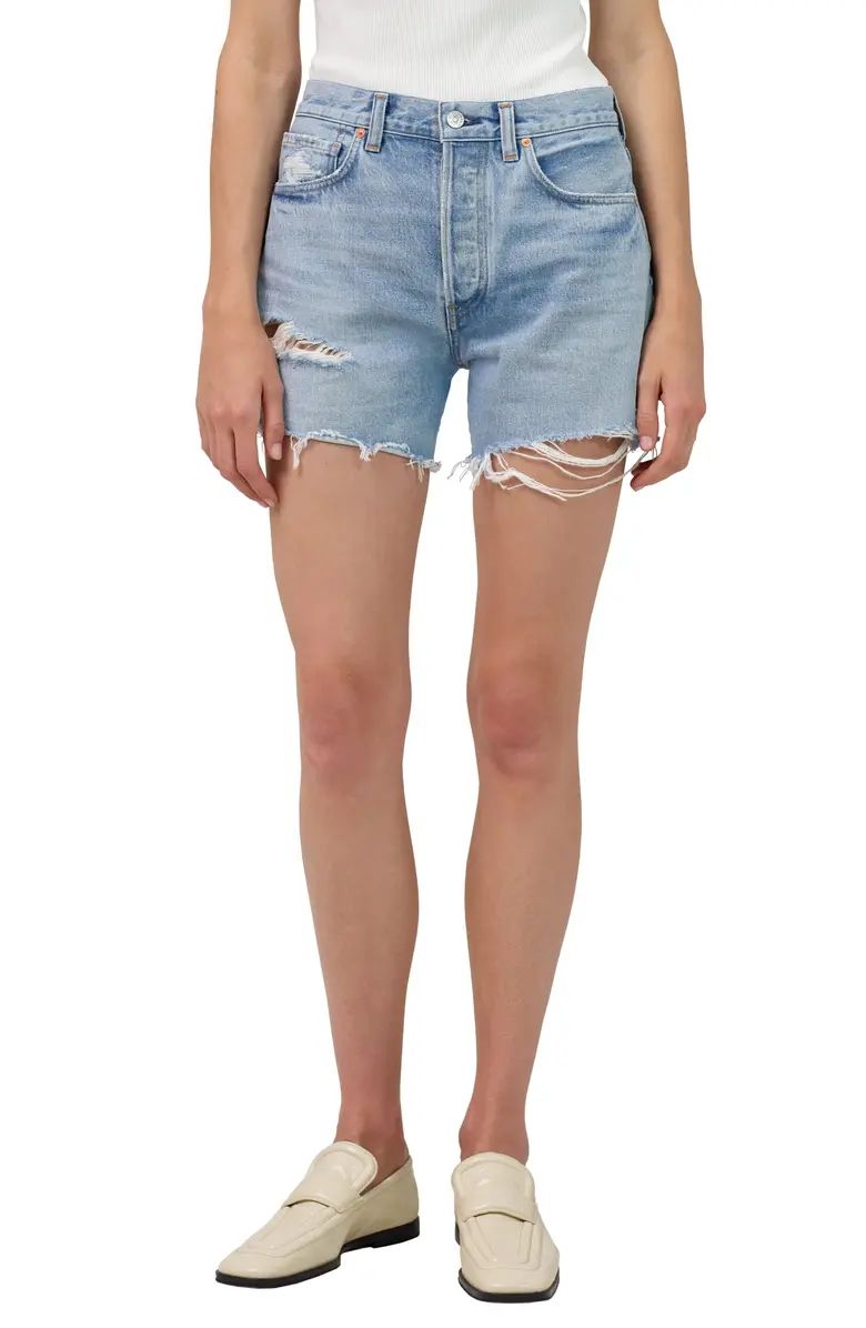Annabelle High Waist Cutoff Denim Shorts | Nordstrom