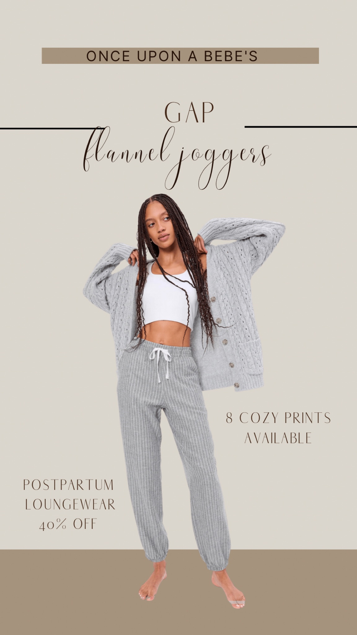Postpartum wear // gap flannel joggers // loungewear 

#LTKunder50 #LTKbump #LTKstyletip