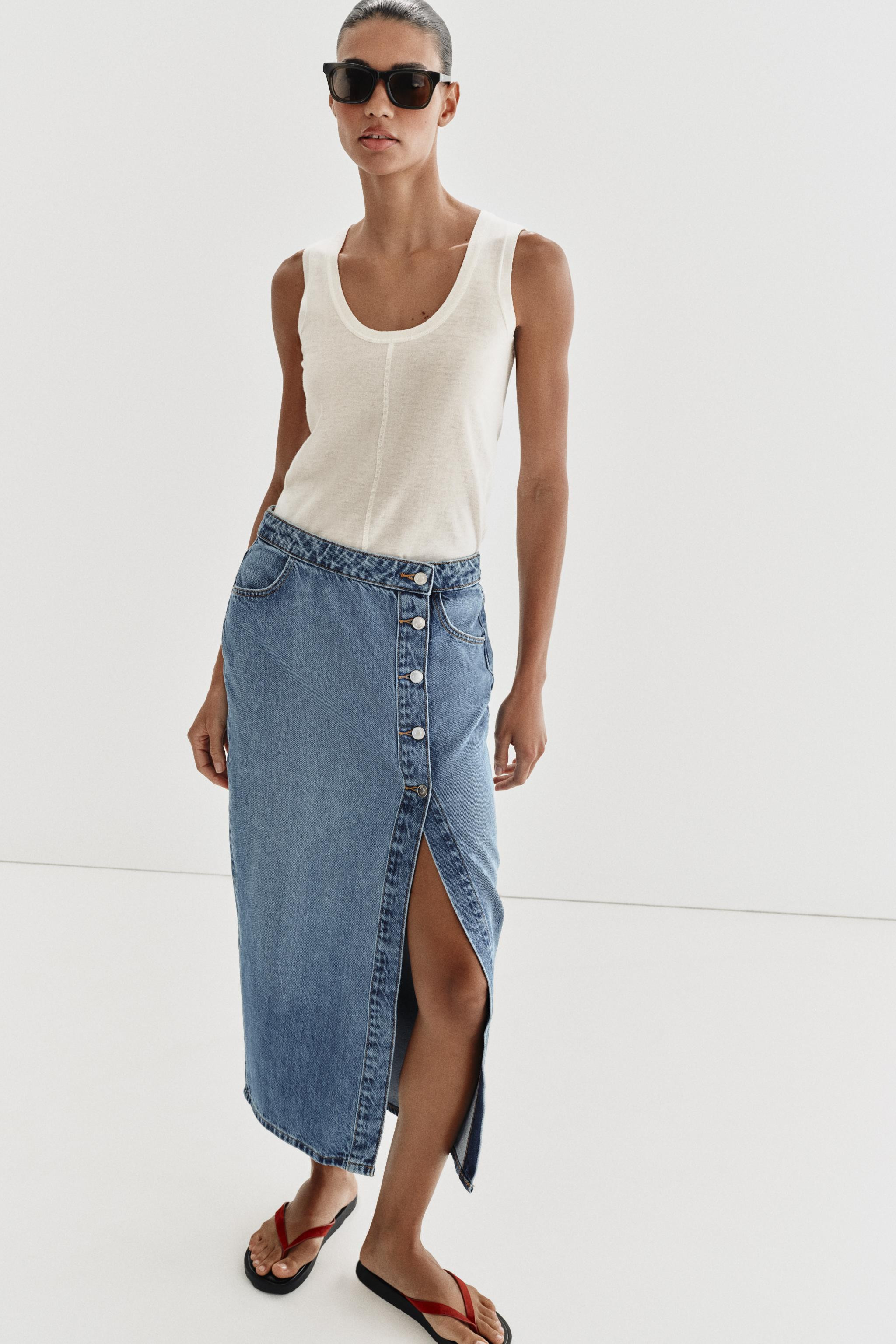 Z1975 WRAP DENIM SKIRT | Zara US