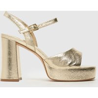 schuh Sabina Platform High Heels in Gold | Schuh