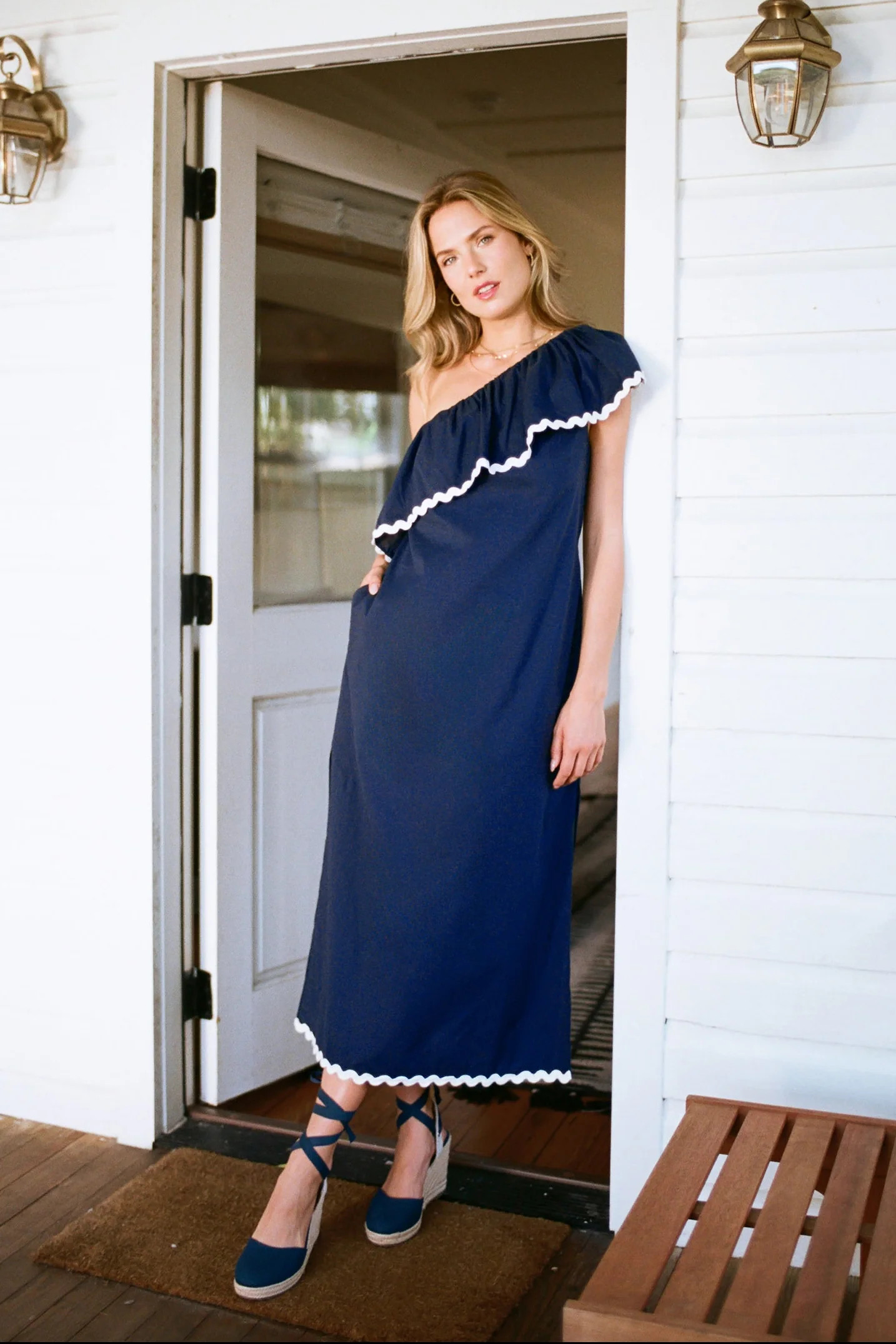 Sheridan French I Summer 2026 I Amelie Dress in Navy | Sheridan French