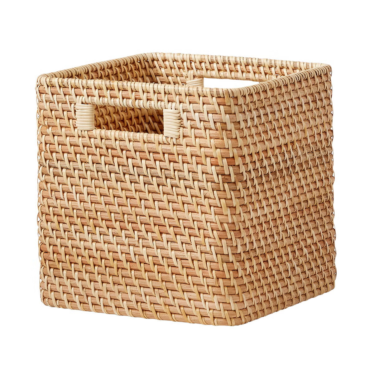 The Container Store Ori Curved Rattan Cubes | The Container Store