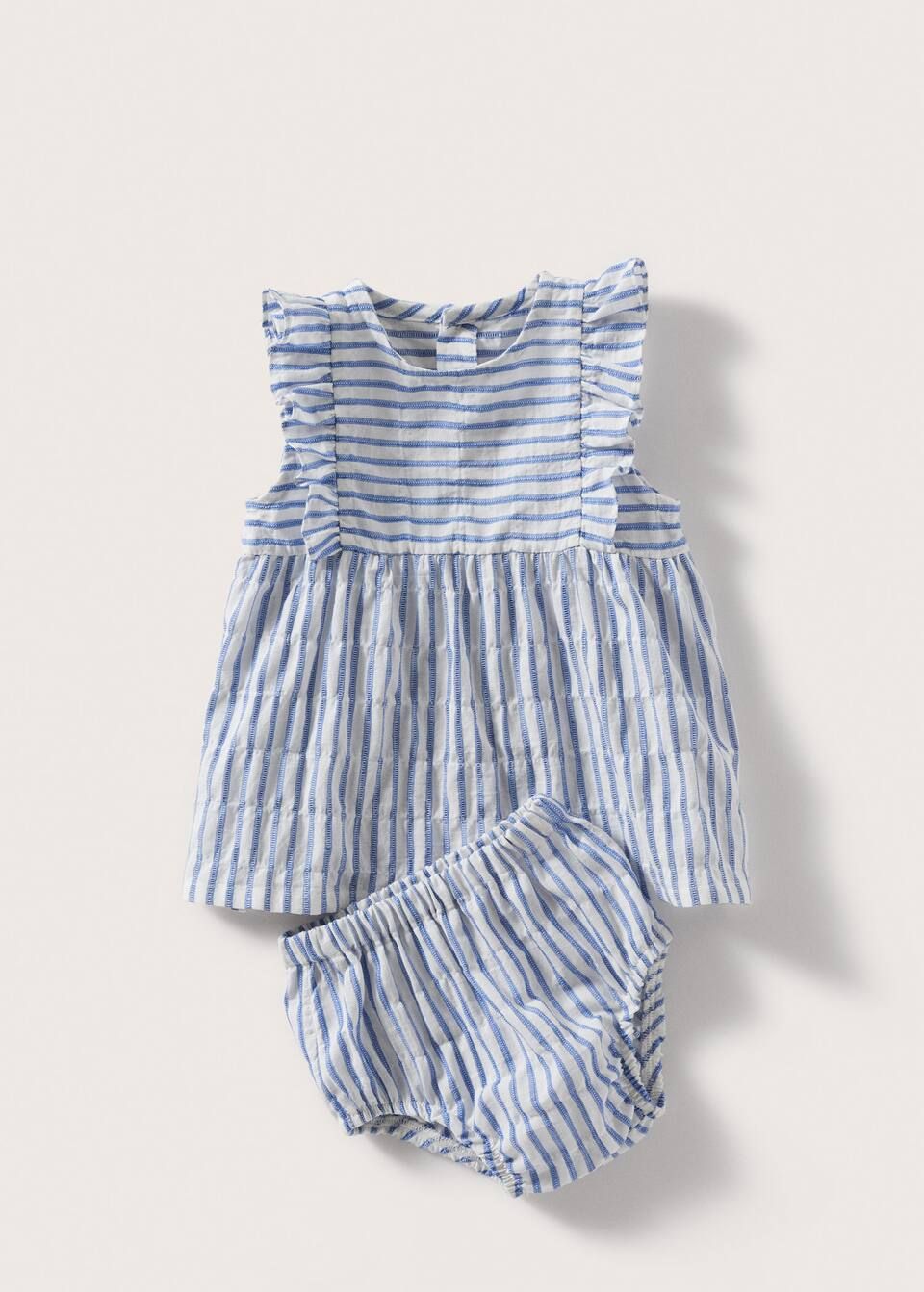 Striped dress with briefs | MANGO (US)