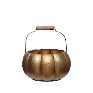 Gold Pumpkin Decorative Container by Ashland® | Michaels | Michaels Stores