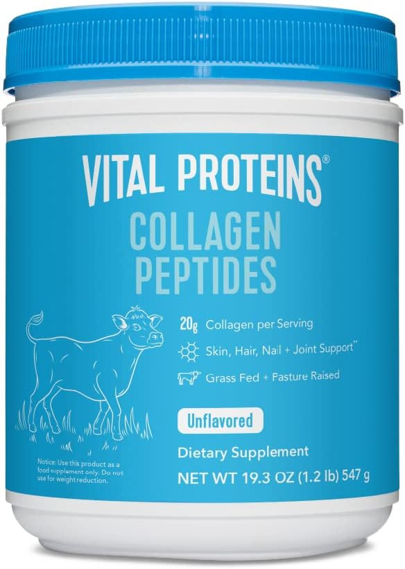 Vital Proteins Collagen Peptides Powder, Promotes Hair, Nail, Skin, Bone and Joint Health, Unflav... | Amazon (US)