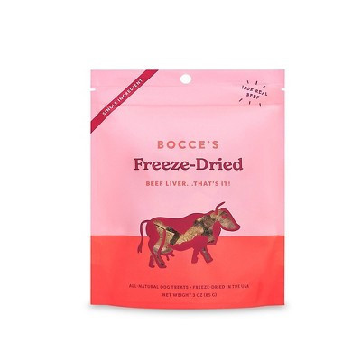 Bocce's Bakery Freeze Dried Beef Liver Adult Dog Treat - 3oz | Target