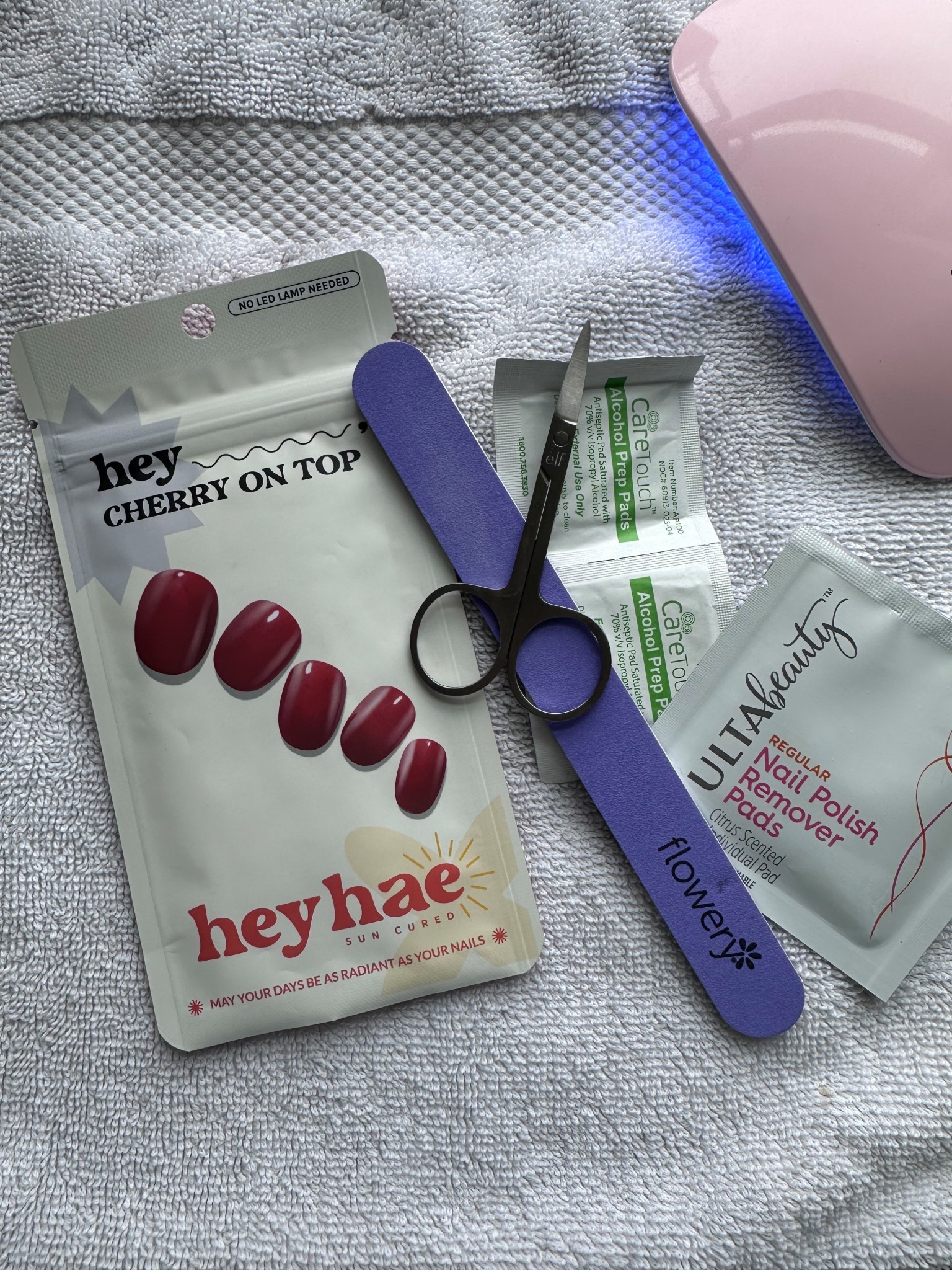 Everything I use for my at home mani 