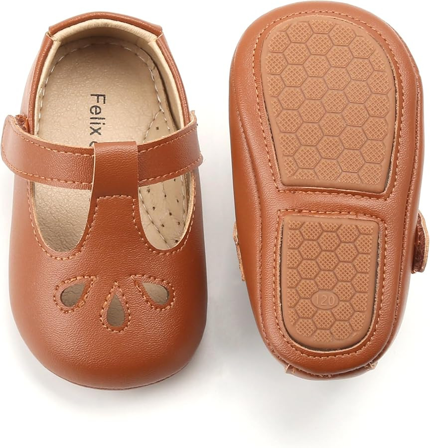 Felix & Flora Soft Sole Baby Shoes - Infant Baby Walking Shoes Moccasinss Rubber Sole Crib Shoes | Amazon (US)