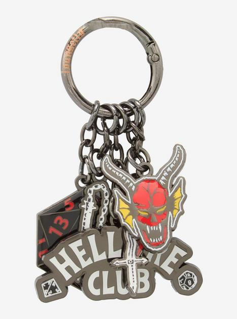 Stranger Things Hellfire Club Multi-Charm Keychain — BoxLunch Exclusive | BoxLunch