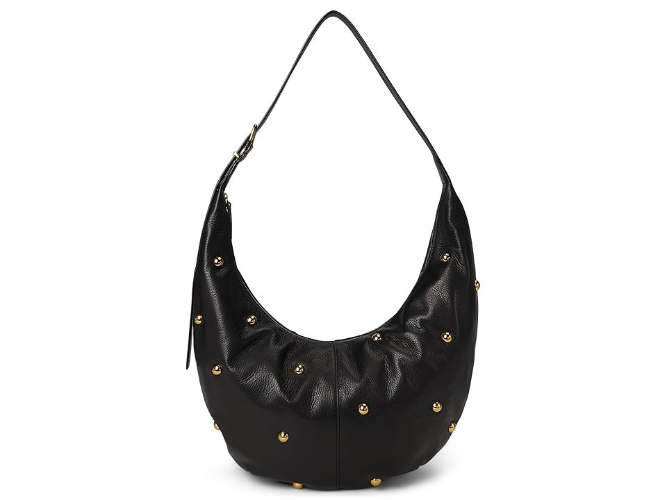 Madewell Essentials Curve Shoulder-Dome Stud Shoulder Women's Handbags True Black, Leather | Zappos