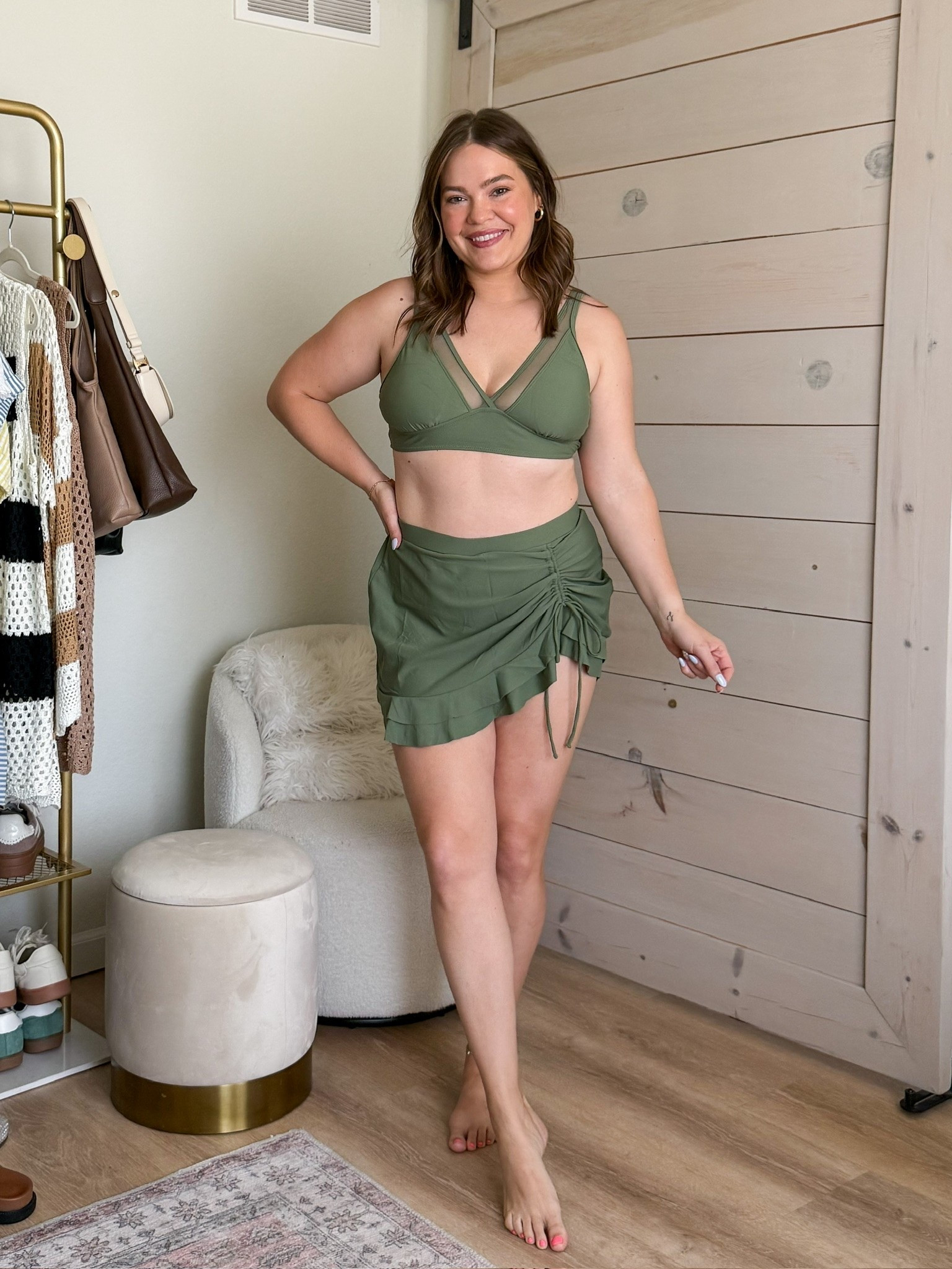 High coverage two piece swimsuit great for moms

#LTKSwim #LTKMidsize #LTKSeasonal
