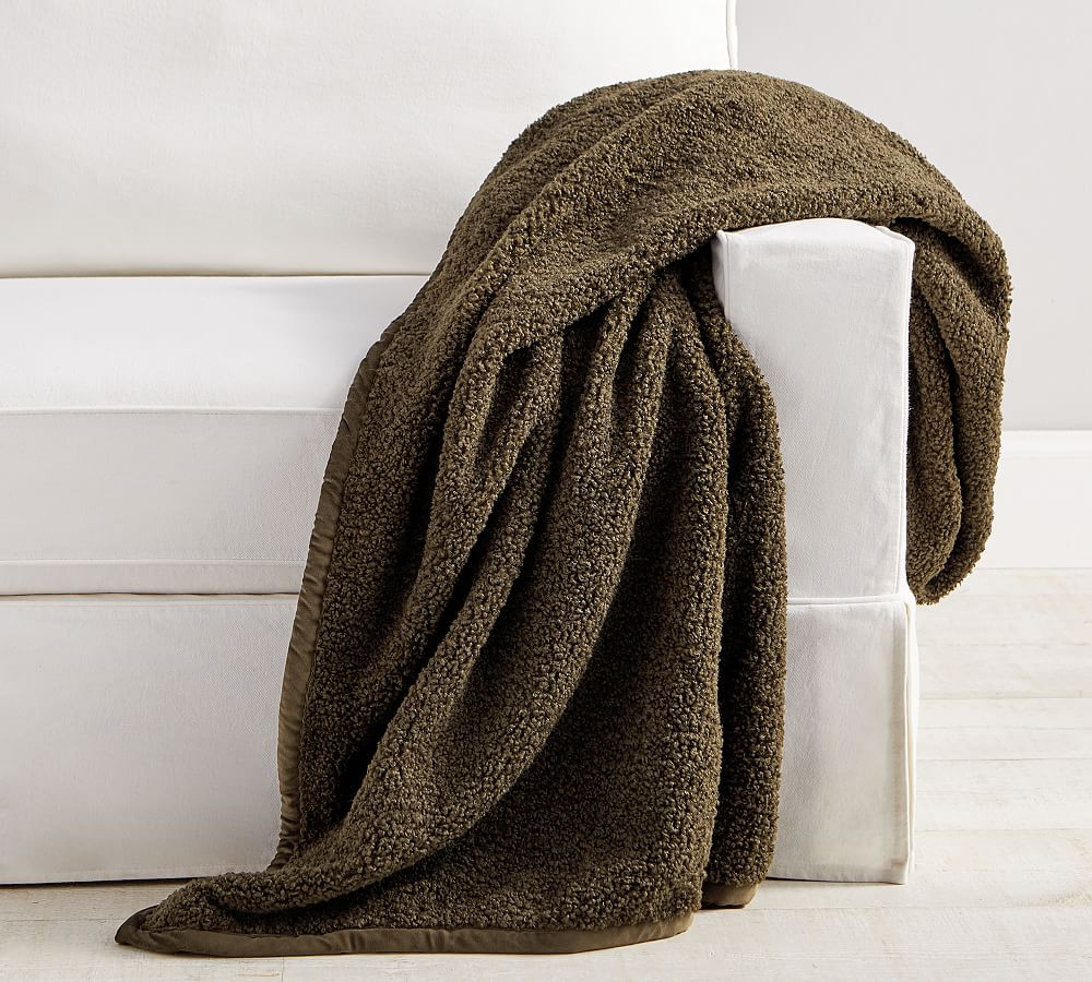 Cozy Teddy Faux Fur Throw | Pottery Barn (US)