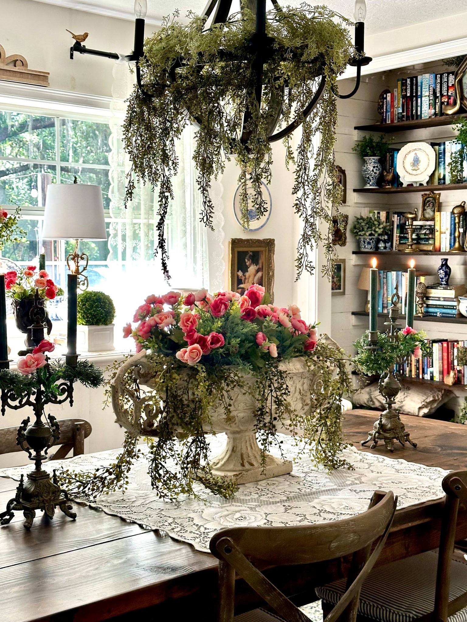 Shop my dining room pedestal vase, x back chairs, and wine barrel chandelier! These beautiful items give off elegant, yet casual European vibes! 

#LTKHome #LTKSeasonal