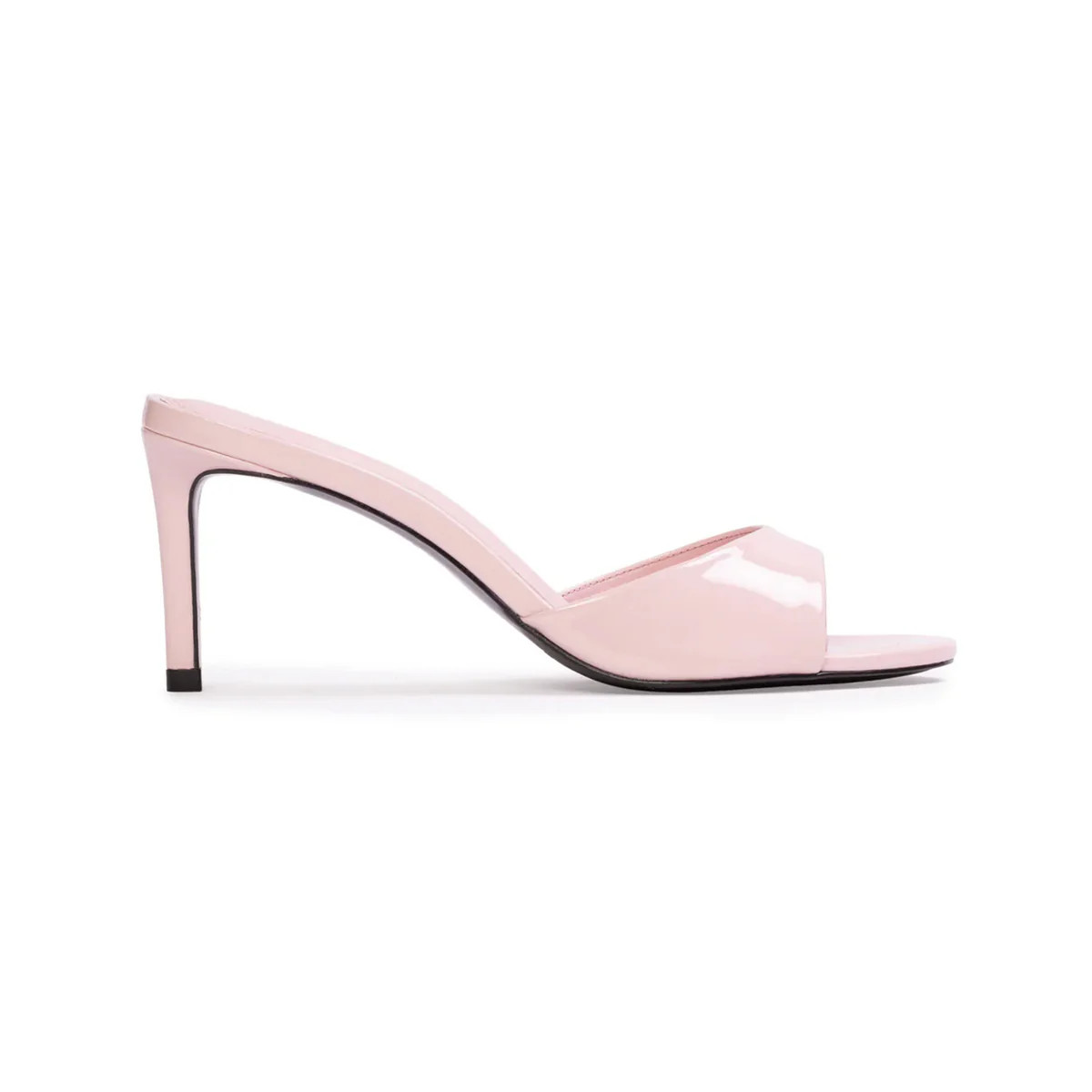 Freddie 65 Mule in Powder Pink Patent Leather | Over The Moon