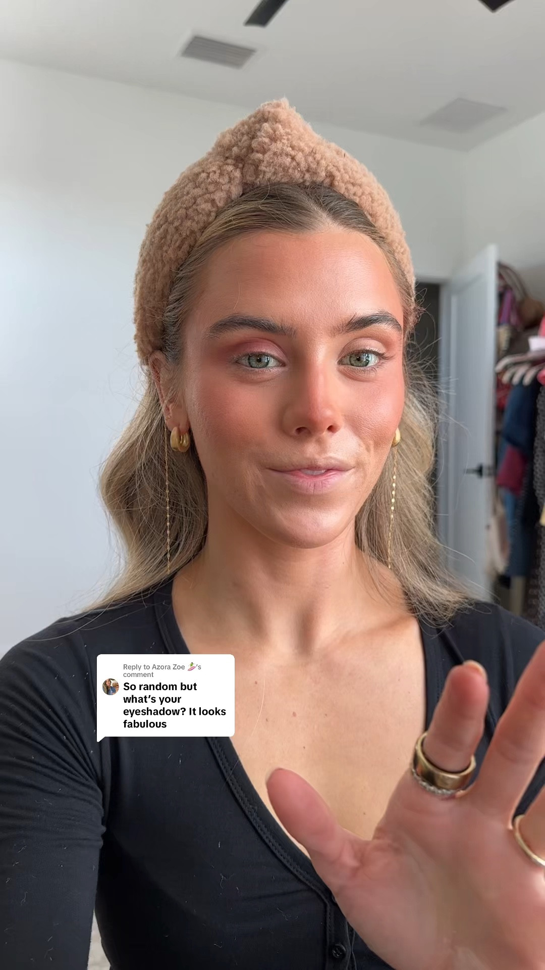 My easy eyeshadow routine is two products! My powder blush and my powder bronzer blended with my Dibs Beauty brush. I used the MAKE Beauty Skin Mimetic Microsuede Blush - Matte Powder Blush for Cheeks with Long Lasting Color - Non Comedogenic, Travel Size Makeup Single Palette. Shade - New Moon. For the bronzer, I used the Dibs Beauty (code SLOANE) baked bronzer in shade Carmel cappuccino  

#LTKgrwm #LTKSaleAlert #LTKBeauty