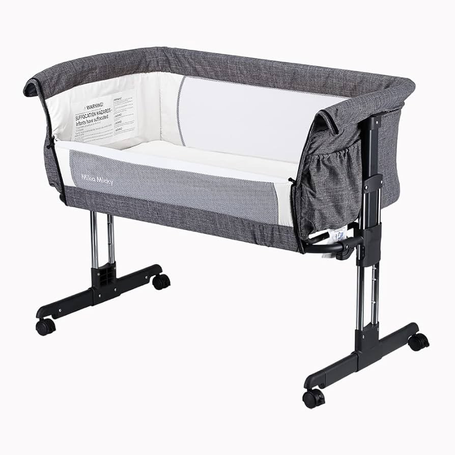 Mika Micky Baby Bassinet Bedside Sleeper Bedside Crib Easy Folding Portable Crib All mesh 2022 Ne... | Amazon (US)