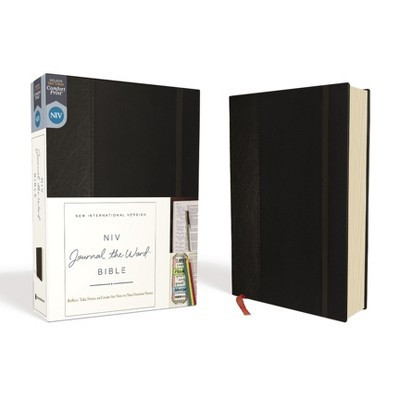 NIV, Journal the Word Bible, Hardcover, Black, Red Letter Edition, Comfort Print - (NIV Journal the Word Bible) by  Zondervan | Target
