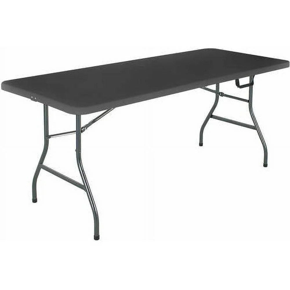 Cosco 6 Foot Premium Folding Table, Black | Walmart (US)