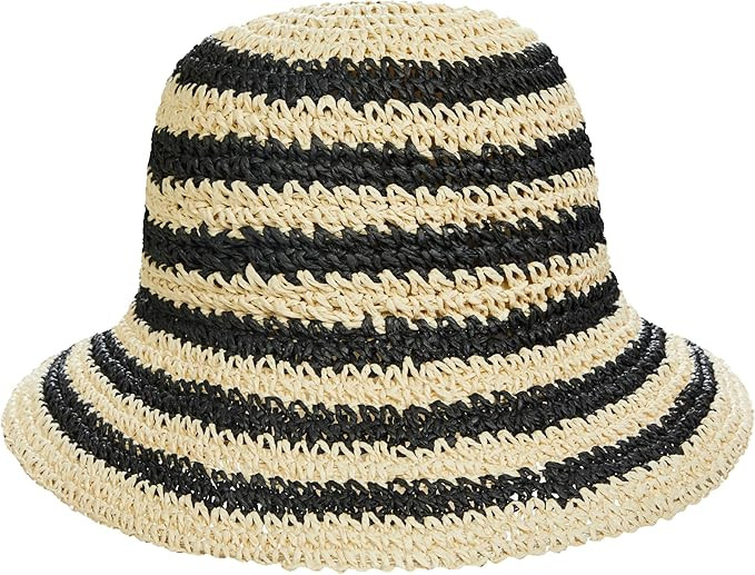 Women's Sun Hat Wide Brim Summer Beach Hat Hand-Woven Crochet Straw Hat Foldable Fringed Floppy B... | Amazon (US)