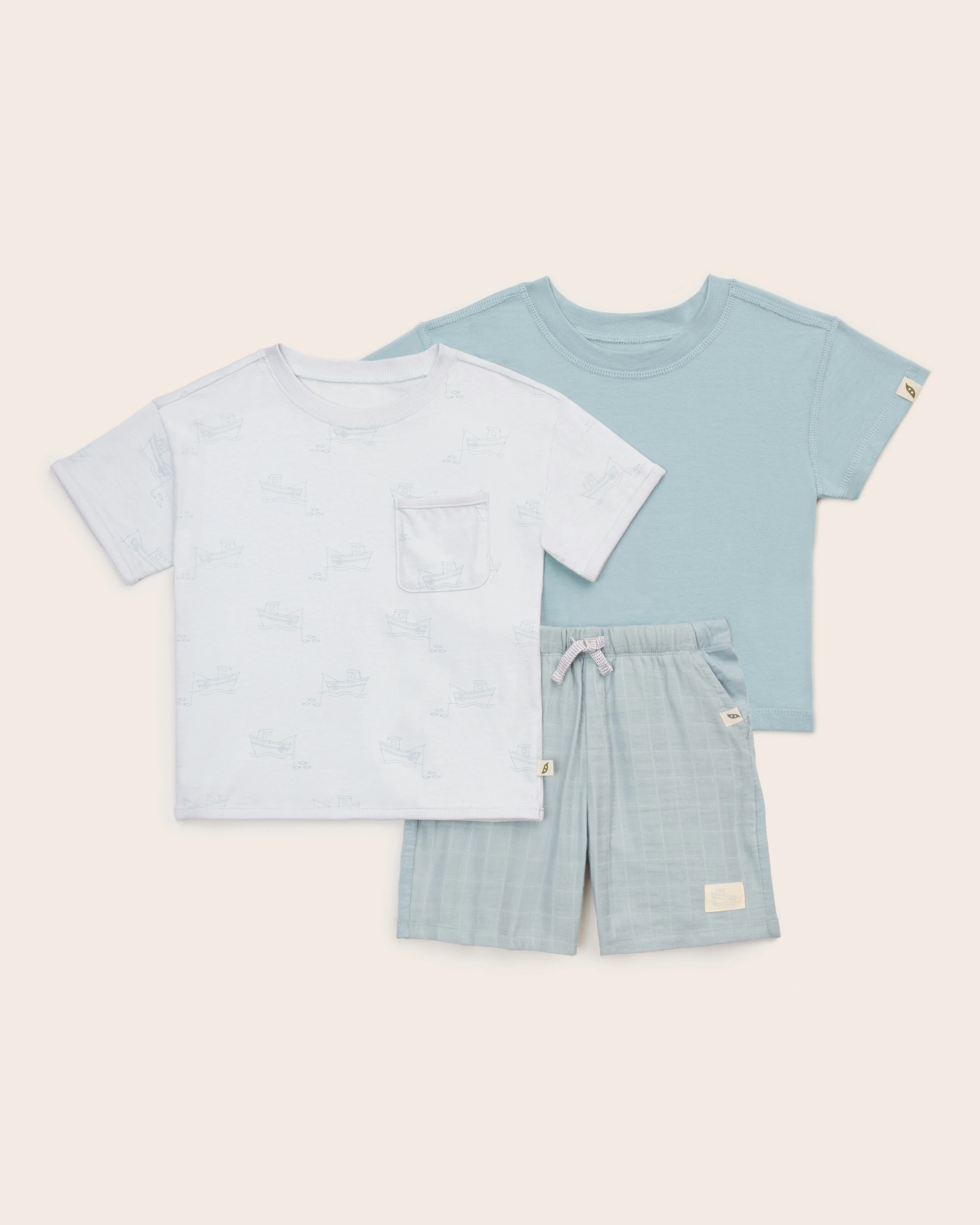 3-Piece Organic Cotton Sunny Days Set | easy-peasy